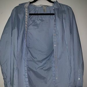 Blue button down shirt